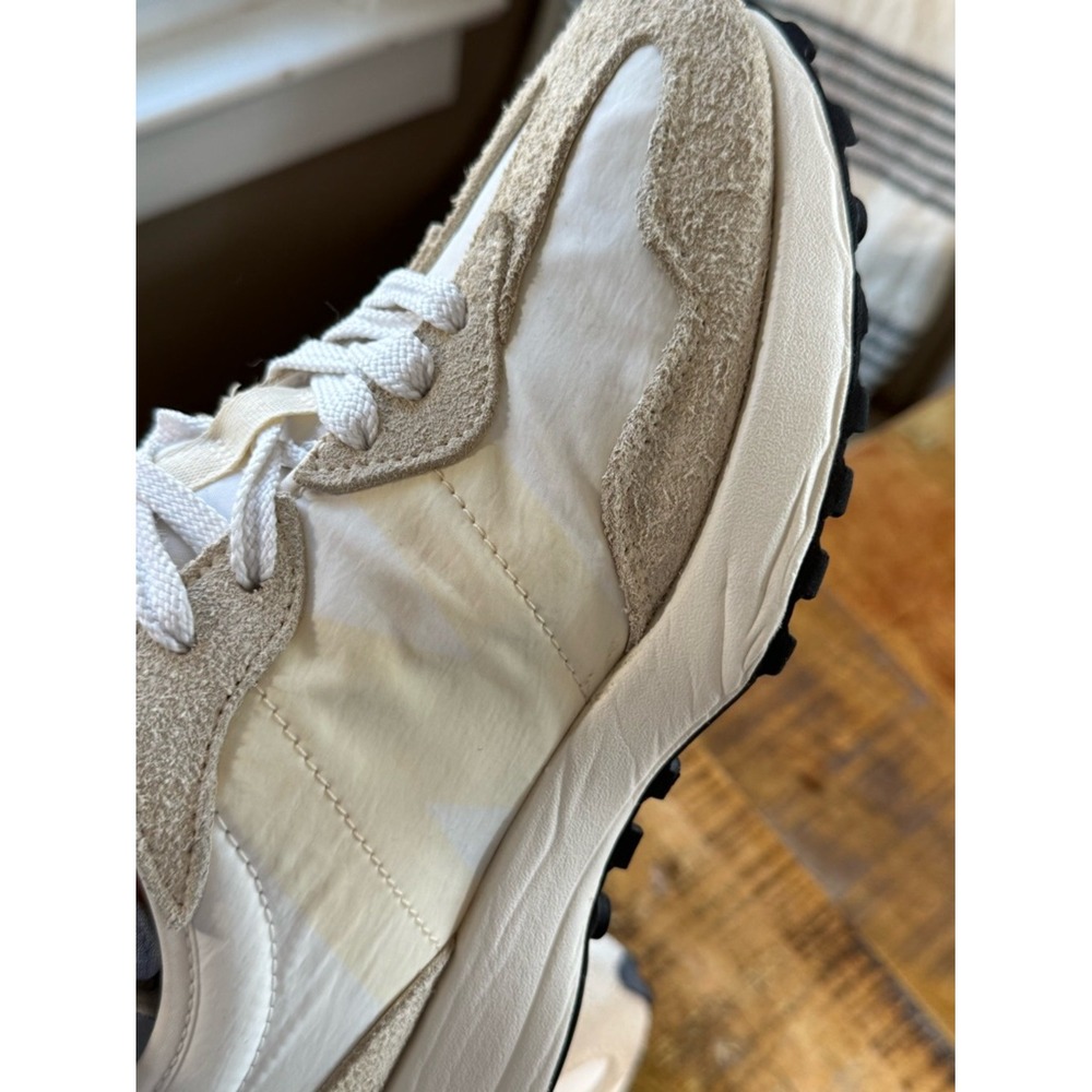 New Balance 327 Angora Suede Womens 10.5 / Men's 9 Beige White Sneakers WS327 - Picture 7 of 12